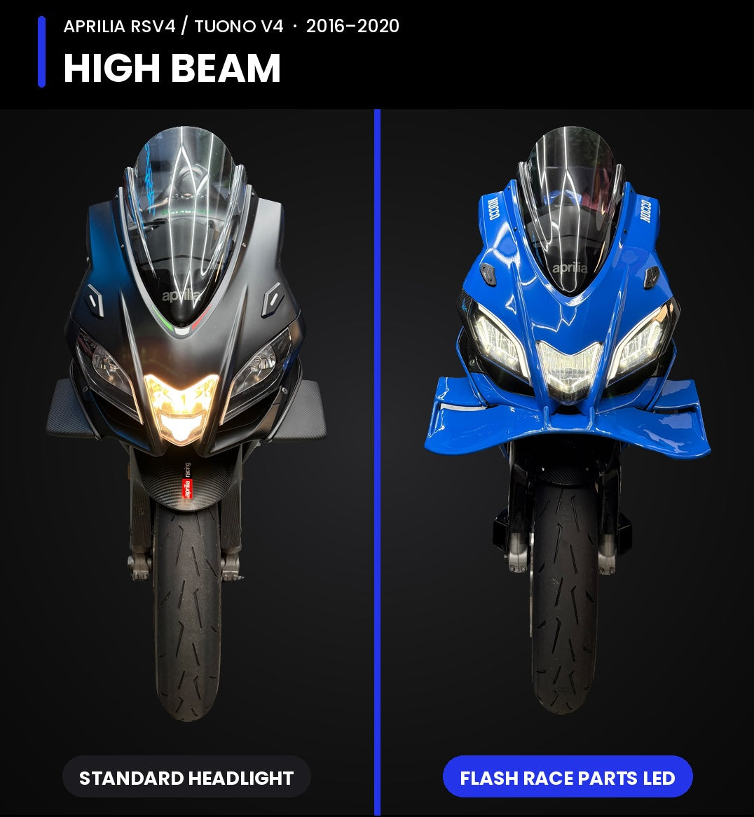 Aprilia RSV4 / Tuono V4 Full LED Headlight (2016–2020)
